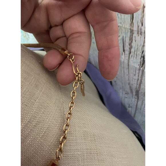 Vintage Sarah Coventry Navy Blue & Gold Necklace - Picture 10 of 10